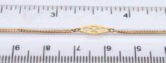 Gorgeous 18kt Plaque Chain Necklace
