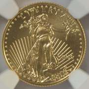 Special NGC MS70 graded 2016 $5 Gold Eagle. 30th Anniversary