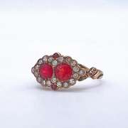 14kt Gold, Ruby, & Diamond Ring