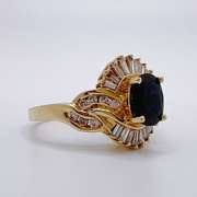 14kt Gold, Blue Sapphire, & Diamond Jewelry Set!