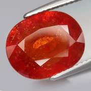Amazing top red orange 5.93ct Namibian Garnet