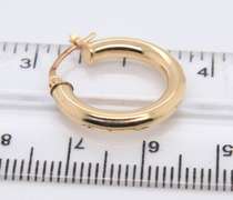 Elegant Yellow Gold Hoop Earrings