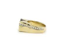 Attractive Rubellite Tourmaline and Diamond Ring