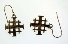 Sterling Silver Cross Drop earrings