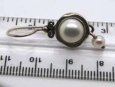 Sterling Silver Pearl Earrings