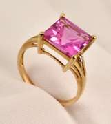 Feminine Pink Sapphire Ring