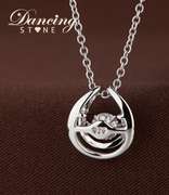 Horse Shoe Platinum over 925 Silver Pendant