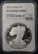 2012-S American Silver Eagle NGC PF69 Ultra Cameo