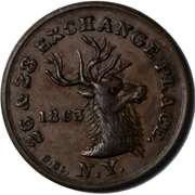 1863 EDWD Schultz s. NY City NY Restaurant Civil War Store Card.
