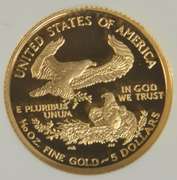 Flawless NGC PF70 ULTRA CAMEO 2006-W $5 Gold Eagle coin