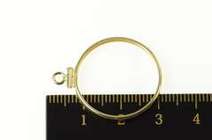 14K Yellow Gold 10 Peso Gold Coin Holder Statement Pendant