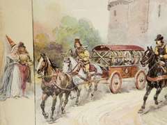 Vintage Royal Engraving City Scene