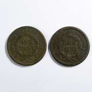 1844 & 1845 Large Cents