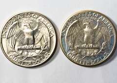 1932 &1940 Frosty White BU Washington Quarters