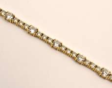 Flashy 14k CZ Tennis Bracelet