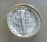 1921 Merc Dime Sil ANACS G-4 Det pol