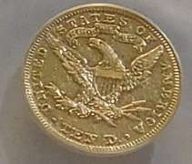 1894 GOLD $10 Lib ANACS AU-50 Det