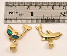 Nice Pair of Dolphin Pendants