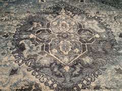 MARVELOUS ANTIQUE REPRO DESIGN RUG 8x11