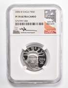 PF70 UCAM 2004-W $50 American Platinum Eagle -Signed - Graded NGC