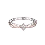 Delicate Looking Detailed Silver Bangle