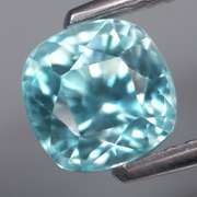 Glittering 2.14ct diamond luster blue Zircon