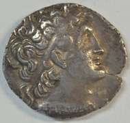 Scarce sharp Ptolemy VI Silver Tetradrachm, 180-170 BC.