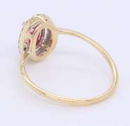Fabulous Yellow Gold Ruby and Diamond Ring
