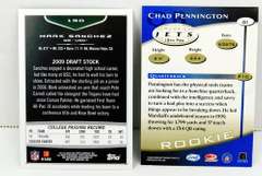 Mark Sanchez & Chad Pennington Rookie Football Cards