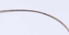 Vintage Italina Sterling Silver Omega Necklace