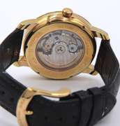 Martin Braun Rose Gold Black Leather Strap Watch