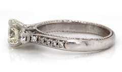Masterpiece 18kt White gold Round Diamond Engagement Ring
