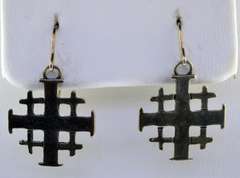 Sterling Silver Cross Drop earrings