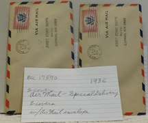 2 covers: 1936 Air Mail Special Delivery