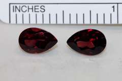 Graceful Natural Rhodolite Pair