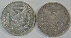 Semi-key 1892-P & 1894-O Morgan Silver Dollars