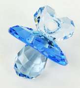 2010 Swarovski Blue Crystal Pacifier with Box