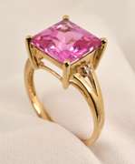 Feminine Pink Sapphire Ring