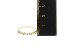 14K Yellow Gold 0.10 Ctw Ornate Milgrain Diamond Wedding Ring