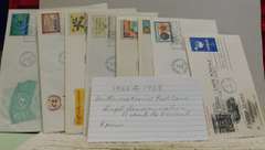 Stamps: 7 pc UN 1966-68 high-denom, First Day