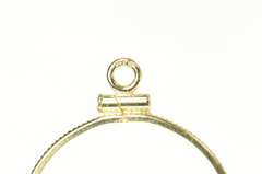14K Yellow Gold 10 Peso Gold Coin Holder Statement Pendant