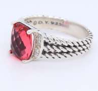 David Yurman Pink Tourmaline and Diamond Ring
