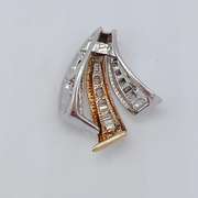 14kt Gold & Diamond Slide Pendant