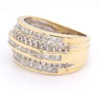 Fabulous Yellow Gold Diamond Wedding Band