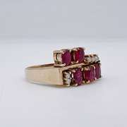 14kt Yellow Gold, Ruby, & Diamond Ring