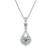 Sparkling VVS1 White I-J Fire Moissanite Pendant