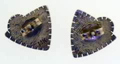 14KT White Gold Myron Panteah Zuni Earrings