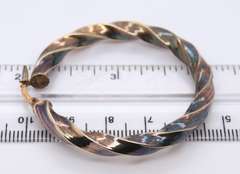 Vintage Sterling Silver Hoop Earrings