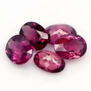 7.23ct premium cherry pink Rhodolite Garnet set