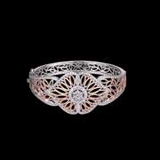 Vintage Bold Lace Design Sterling Silver